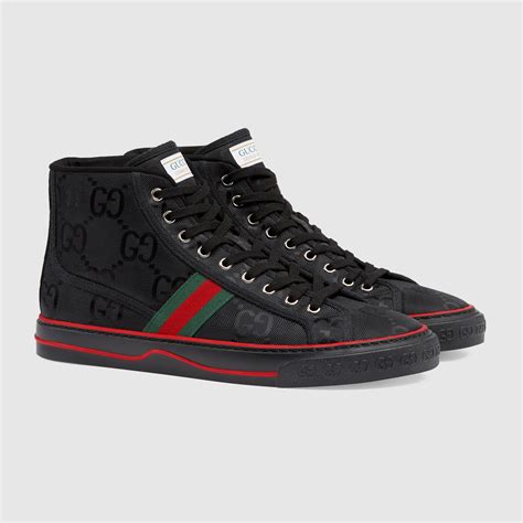 gucci shoes high top black|gucci high top shoes sale.